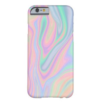 Liquid Iridescent Unicorn Color Design Barely There Iphone 6 Case by DesignByLang at Zazzle
