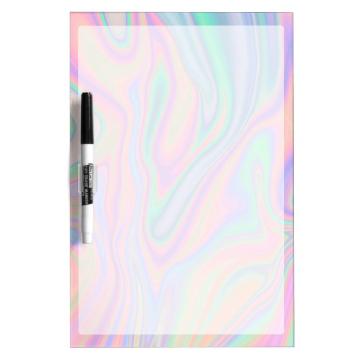Liquid Iridescent Unicorn Color Design Dry Erase Board Zazzle Com