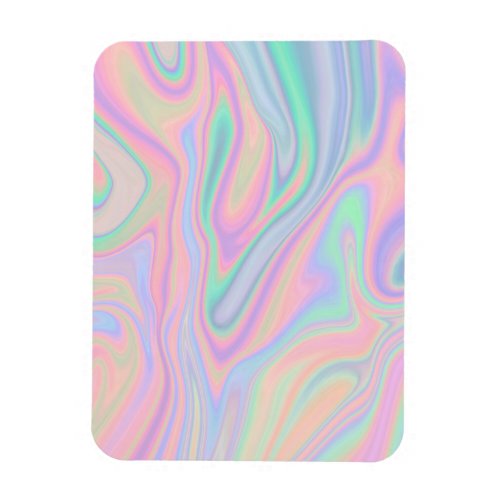 Liquid Iridescent Unicorn Color Design Magnet