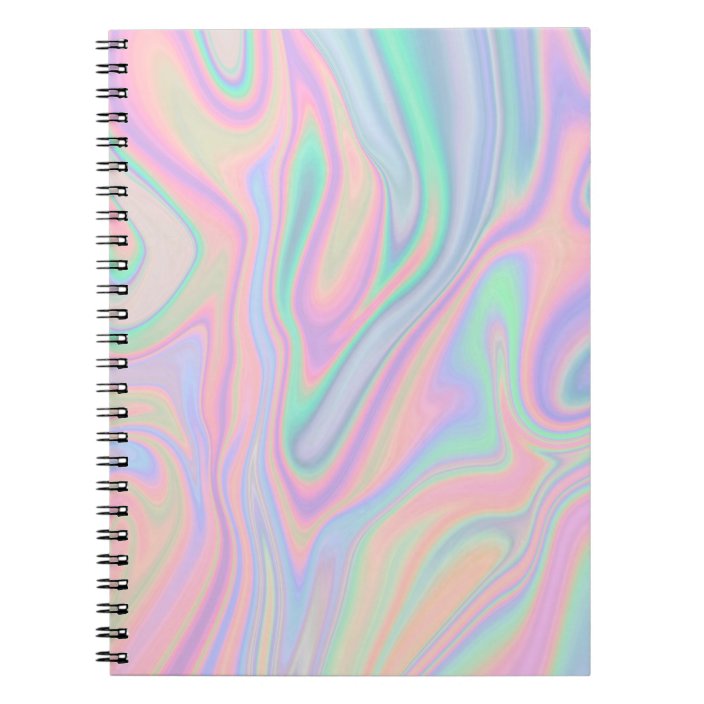 Liquid Iridescent Unicorn Color Design Notebook Zazzle Com