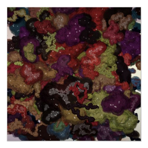 Liquid Kinetic Painting Poster