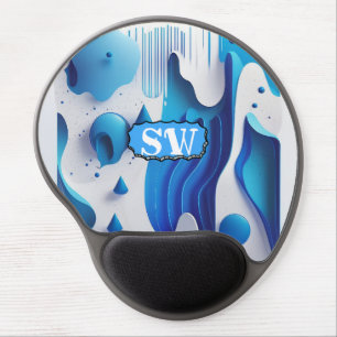 Liquid Logic Ergonomic Monogram Mouse Gel Mouse Pad