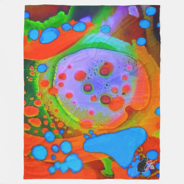 Liquid Lounging Fleece Blanket Zazzle