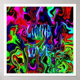 Liquid Love ~ Print with white edges.