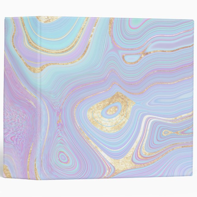 liquid marble 3 ring binder (Front/Spine)