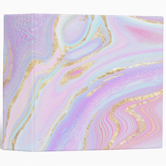 liquid marble art 3 ring binder (Front/Spine)