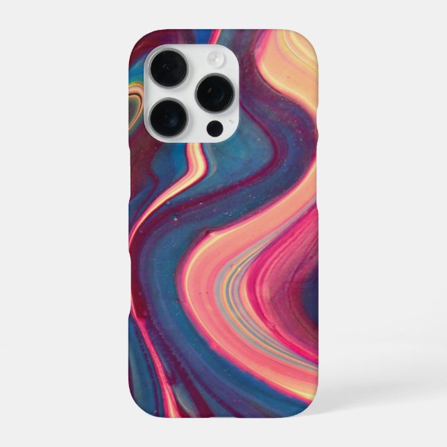 ​liquid marble,​fluid art,​​purple, pastel , iPhone case (Back)