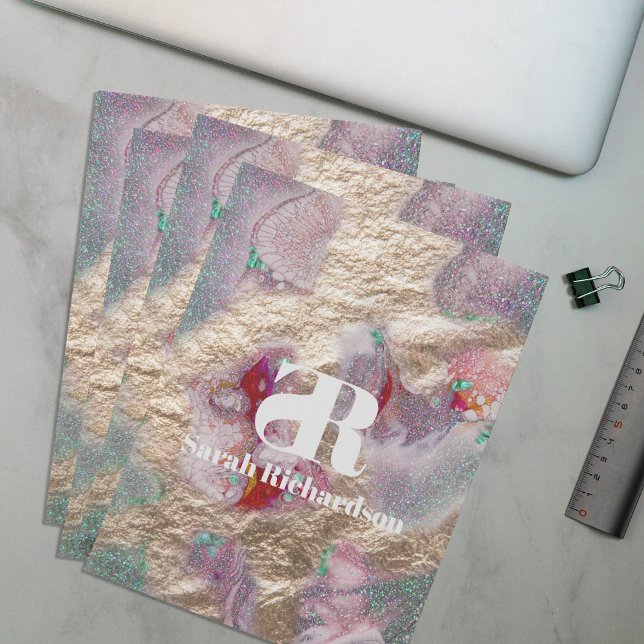 Liquid Marble Paint Mix Abstract Modern Trendy Pocket Folder (Creator Uploaded)