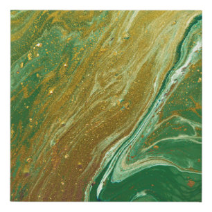 Liquid marble pattern faux canvas print