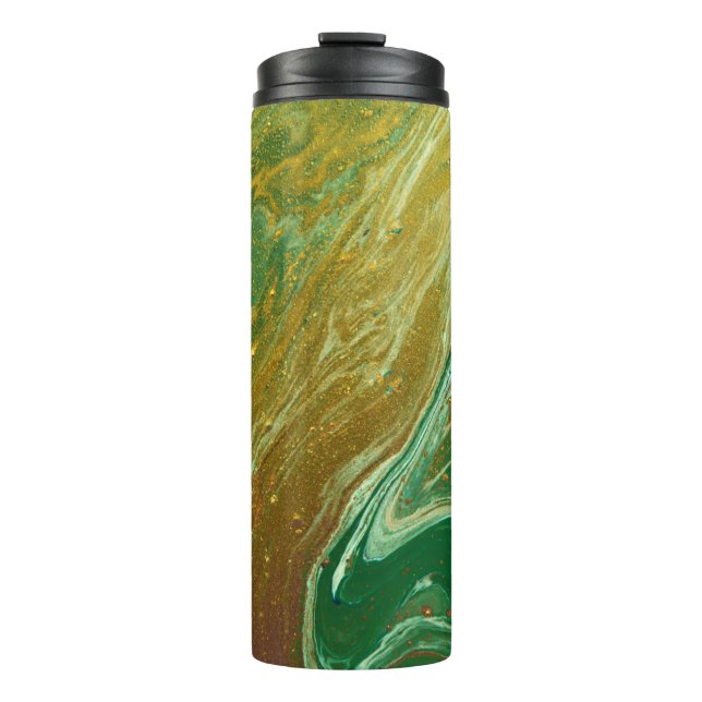 Liquid marble pattern thermal tumbler (Front)