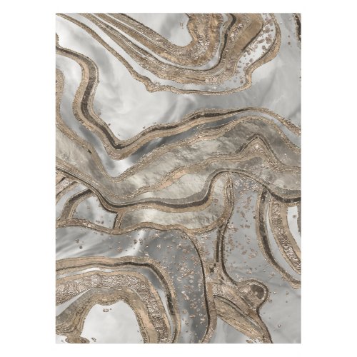 Liquid marble _ pearl and gold tablecloth