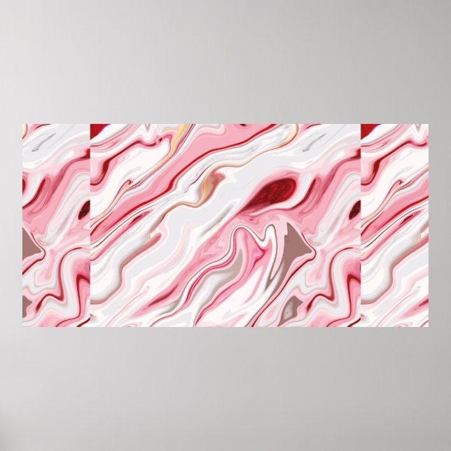 Liquid marble texture design, colorful marbling su poster (Front)