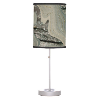 Liquid Marble Wave Glitter Glam 1 Table Lamp