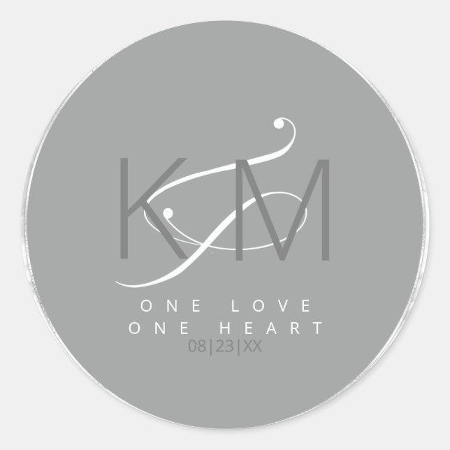 Liquid Marble Wedding Neutrals V2 ID888 Classic Round Sticker (Front)