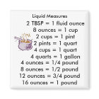 Liquid Measurements SQUARE Magnet