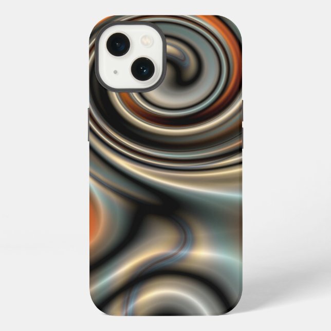 Liquid Mercury and Rust 2 Iphone Case (Back)