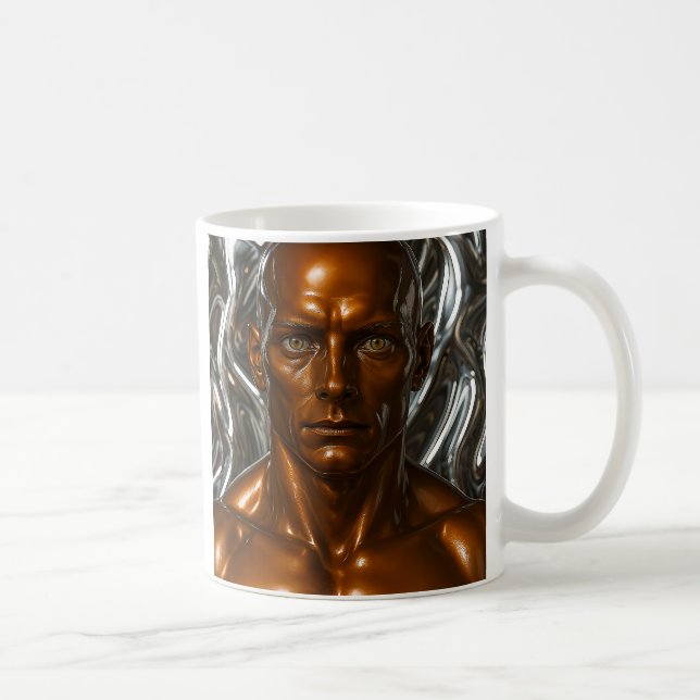 Liquid metal android coffee mug (Right)