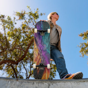 Liquid Mosaic Dragon Scale Skateboard