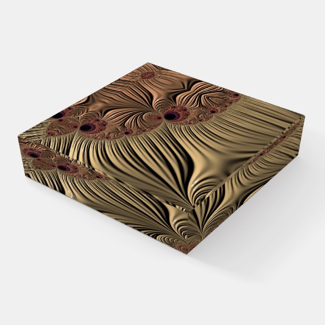 Liquid Motion Wallpaper Paperweight (Angled)