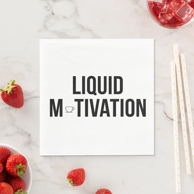 Liquid Motivation Modern Caffeine Addict  Napkins (Creator Uploaded)