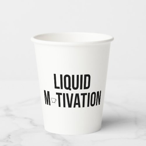 Liquid Motivation Modern Caffeine Addict  Paper Cups