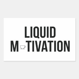 Liquid Motivation Modern Caffeine Addict Rectangular Sticker