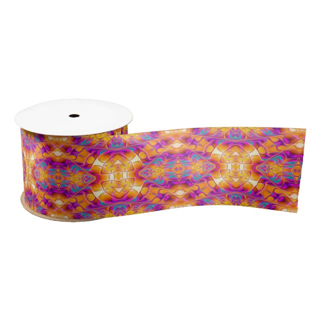 Liquid Peace Goddess | Orange Pink Ribbon (Spool)