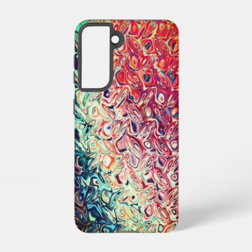 Liquid Red Gel Abstract Samsung Galaxy S21 Case