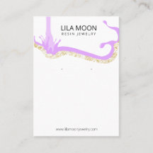 Liquid Resin Earring Display Cards