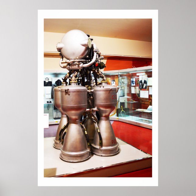 Liquid rocket engine RD214 Poster (Front)