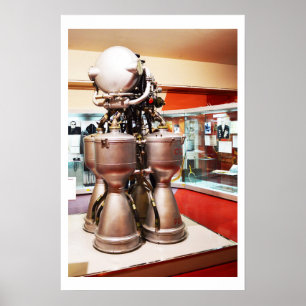Liquid rocket engine RD214 Poster