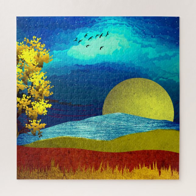 Liquid Sky Landscape Jigsaw Puzzle (Vertical)