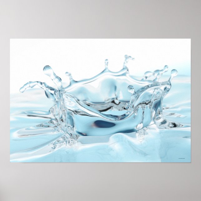 Liquid splash rendering poster (Front)