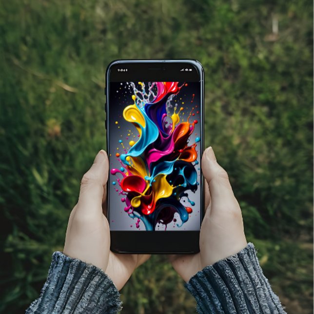 Liquid splashing colors poster (Creator Uploaded)