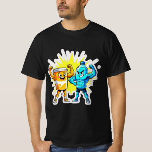 Liquid Strength – Funny Juice & Water Muscle Desig T-Shirt