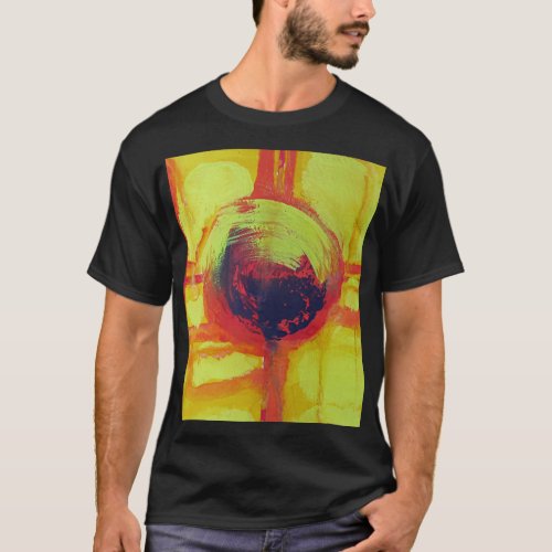 Liquid Sun yellow blue red hot sun T_Shirt