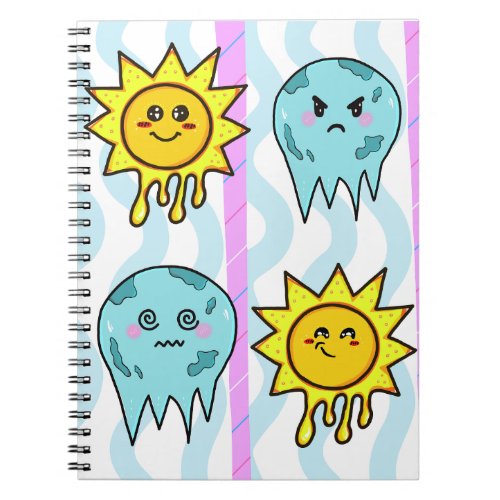 Liquid Sunshine  Frozen Moons Kawaii Notebook