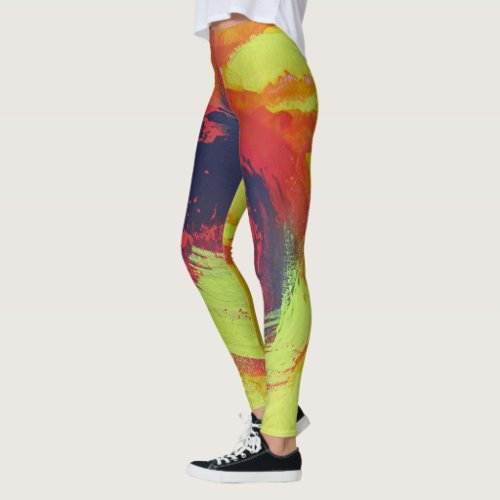 Liquid Sunshine really wild abstract Leggings