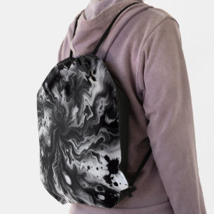 Liquid Tie Die Drawstring Backpack