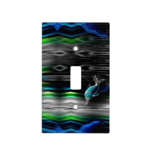Liquid Vibrations Dolphin Neon Light Switch Cover