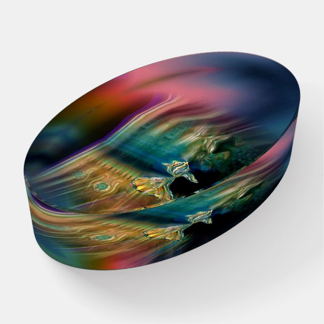 Liquid Vibrations Funky Fish Paperweight (Angled)
