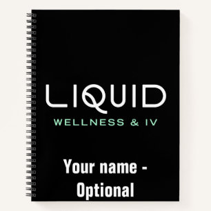 Liquid Wellness & IV Notebook - Black