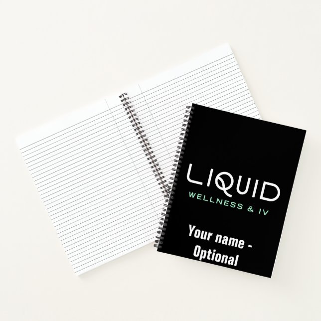 Liquid Wellness & IV Notebook - Black (Inside)