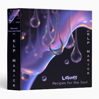 Liquify - AI Fantasy Sci-fi Digital Art Print 3 Ring Binder