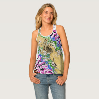 Liquify multicolours tank top