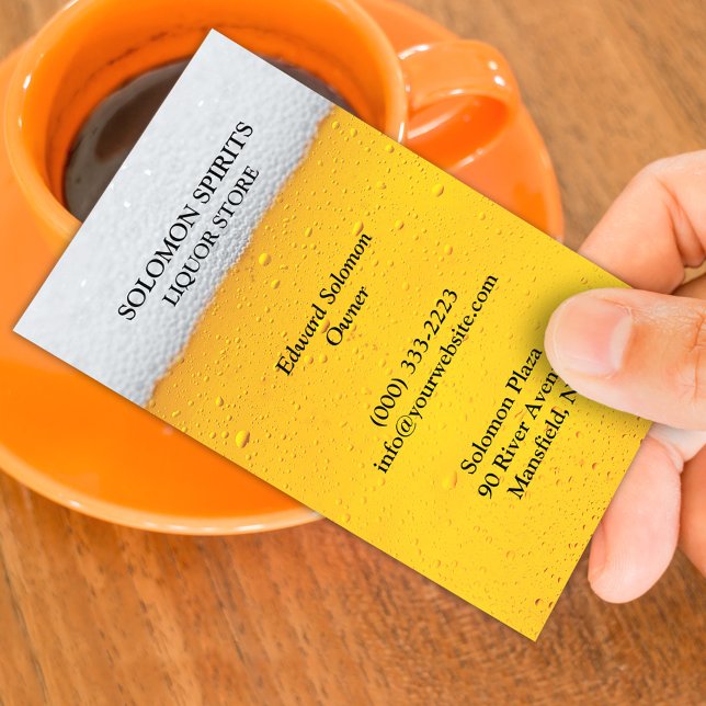Liquor and Beer Store Business Card Template (Creator Uploaded)
