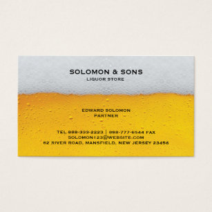 Liquor Business Cards Templates Zazzle Liquor Beer Business Card