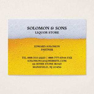 Liquor Business Cards Templates Zazzle Liquor Beer Chubby Business Card