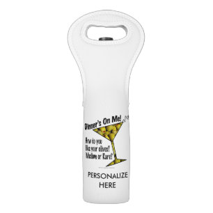 LIQUOR BOTTLE BAGS - MEDIUM or RARE MARTINI OLIVES