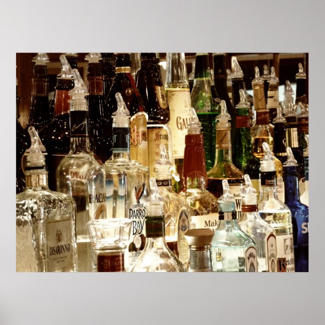 Liquor Bottles Poster (Front)